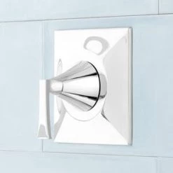 Flash Sale 🎁 Signature Hardware Vilamonte Single Handle Single Function Bathtub & Shower Faucet in Chrome (Trim Only) 🤩 -Signature Hardware Shop Query 1051