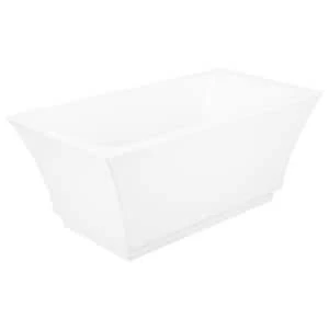 Cheapest 𧨠Signature Hardware Leland 59 x 31 in. Freestanding Bathtub with Center Drain in White π 5 Cheapest 𧨠Signature Hardware Leland 59 x 31 in. Freestanding Bathtub with Center Drain in White π - Image 3