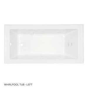Buy π₯° Signature Hardware Sitka 60 x 32 in. Whirlpool Alcove Bathtub Left Drain in White π 8 Buy π₯° Signature Hardware Sitka 60 x 32 in. Whirlpool Alcove Bathtub Left Drain in White π - Image 6