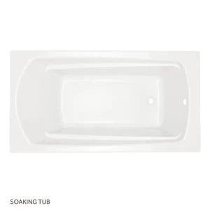 Flash Sale π Signature Hardware Bradenton 59-1/2 x 32 in. Soaker Drop-In Bathtub End Drain in White β 3 Flash Sale π Signature Hardware Bradenton 59-1/2 x 32 in. Soaker Drop-In Bathtub End Drain in White β