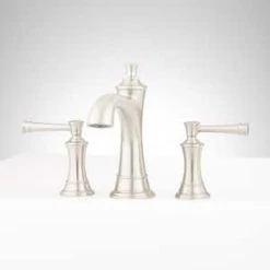 Outlet 😉 Signature Hardware Beasley Two Handle Roman Tub Faucet in Brushed Nickel (Trim Only) 🥰 -Signature Hardware Shop Query 1182