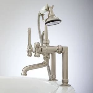 Best Pirce π Signature Hardware Three Handle Roman Tub Faucet in Brushed Nickel π 4 Best Pirce π Signature Hardware Three Handle Roman Tub Faucet in Brushed Nickel π - Image 2