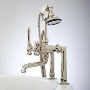 Coupon π Signature Hardware Three Handle Roman Tub Faucet in Polished Nickel π₯° 4 Coupon π Signature Hardware Three Handle Roman Tub Faucet in Polished Nickel π₯° - Image 2