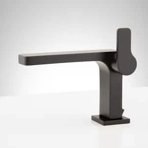 Buy π Signature Hardware Hibiscus Single Handle Centerset Bathroom Sink Faucet with Pop-Up Drain Assembly in Matte Black π₯° 4 Buy π Signature Hardware Hibiscus Single Handle Centerset Bathroom Sink Faucet with Pop-Up Drain Assembly in Matte Black π₯° - Image 2