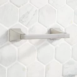 Best deal 👏 Signature Hardware Vilamonte Wall Mount Toilet Tissue Holder in Brushed Nickel 🛒 -Signature Hardware Shop Query 1228