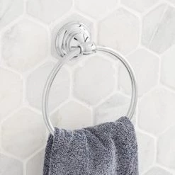 Best reviews of 😉 Signature Hardware Beasley Round Closed Towel Ring in Polished Chrome 🔥