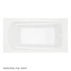 Promo 🎉 Signature Hardware Bradenton 60 x 32 in. Whirlpool Alcove Bathtub with Right Drain in White 🔔 -Signature Hardware Shop Query 127