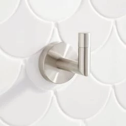 Best Pirce 👏 Signature Hardware Edenton 1 Robe Hook in Brushed Nickel ⭐