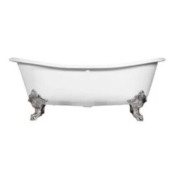 Best reviews of ✔️ Signature Hardware Lena 59 x 30-1/2 in. Freestanding Bathtub with Rear Center Drain in White 👍