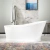 New π Signature Hardware Northwich 67 x 31-1/2 in. Freestanding Bathtub End Drain in White with Chrome Trim π 1 New π Signature Hardware Northwich 67 x 31-1/2 in. Freestanding Bathtub End Drain in White with Chrome Trim π -Signature Hardware Shop Query 1328