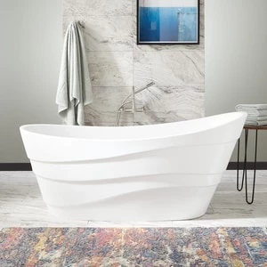 Hot Sale β€οΈ Signature Hardware Amelia 67-1/4 x 29-1/8 in. Freestanding Bathtub End Drain in White with Polished Brass Trim π 3 Hot Sale β€οΈ Signature Hardware Amelia 67-1/4 x 29-1/8 in. Freestanding Bathtub End Drain in White with Polished Brass Trim π