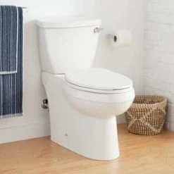Brand new ✔️ Signature Hardware Bradenton 1.28 gpf Elongated ADA Floor Mount Toilet Bowl in White 🎉 -Signature Hardware Shop Query 135