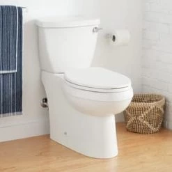 Brand new ✔️ Signature Hardware Bradenton 1.28 gpf Elongated ADA Floor Mount Toilet Bowl in White 🎉 -Signature Hardware Shop Query 136