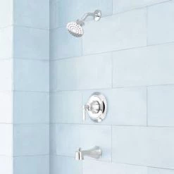 Deals ⭐ Signature Hardware Pendleton Single Handle Single Function Bathtub & Shower Faucet in Chrome (Trim Only) 🛒 -Signature Hardware Shop Query 1391