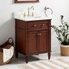 Promo ⌛ Signature Hardware Elmdale 24-1/8 in. Floor Mount Vanity in Antique Brown 🌟 -Signature Hardware Shop Query 1428