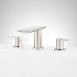 Cheapest π Signature Hardware Hollyn Two Handle Widespread Bathroom Sink Faucet in Brushed Nickel π