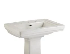 Cheapest ⌛ Signature Hardware Key West® 24-3/8" x 19-3/8 in Pedestal Bathroom Sink in White 🛒
