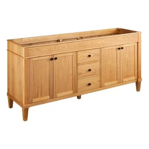 Deals π Signature Hardware Trossman 72 in. Floor Mount Vanity in White Oak π 3 Deals π Signature Hardware Trossman 72 in. Floor Mount Vanity in White Oak π