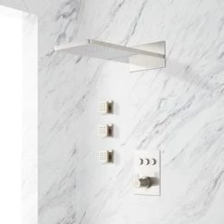 Best Pirce ⭐ Signature Hardware Hollyn Single Handle Dual Function Shower System in Brushed Nickel ✔️