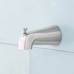 Coupon 🌟 Signature Hardware Key West Single Handle Multi Function Bathtub & Shower Faucet in Brushed Nickel (Trim Only) 😀