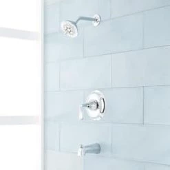 Budget 👍 Signature Hardware Key West Single Handle Multi Function Bathtub & Shower Faucet in Chrome (Trim Only) ✨ -Signature Hardware Shop Query 1574