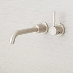 Outlet 🎉 Signature Hardware Edenton Single Handle Vessel Filler Bathroom Sink Faucet in Brushed Nickel 🎉 -Signature Hardware Shop Query 1647