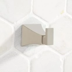 Best reviews of 👏 Signature Hardware Vilamonte 1 Robe Hook in Brushed Nickel 😀