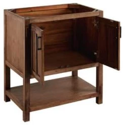 New 💯 Signature Hardware Morris 30 in. Floor Mount Vanity in Rustic Brown 👍 -Signature Hardware Shop Query 1686