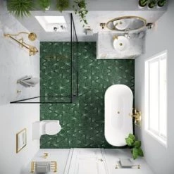 Cheap ❤️ Signature Hardware Key West 1.28 gpf Elongated One Piece ADA Compliant 👗 Skirted Toilet with Seat in White 😀 -Signature Hardware Shop Query 170