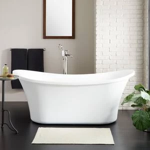 Cheapest π― Signature Hardware Kepler 67 x 31-1/4 in. Freestanding Bathtub with Center Drain in White β€οΈ 8 Cheapest π― Signature Hardware Kepler 67 x 31-1/4 in. Freestanding Bathtub with Center Drain in White β€οΈ - Image 6