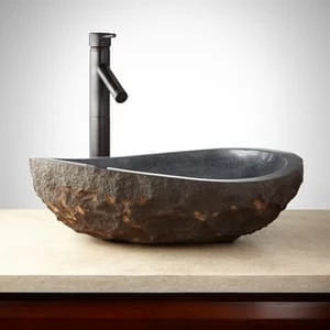 Cheapest 👍 Signature Hardware Asymmetrical Vessel Mount Bathroom Sink in Grey 🎁 6 Cheapest 👍 Signature Hardware Asymmetrical Vessel Mount Bathroom Sink in Grey 🎁 - Image 4