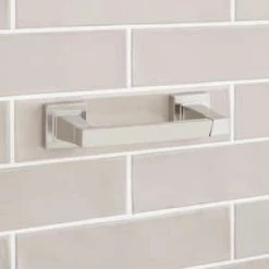 Deals 🔥 Signature Hardware Rigi Wall Mount Toilet Tissue Holder in Brushed Nickel 🥰 -Signature Hardware Shop Query 1731