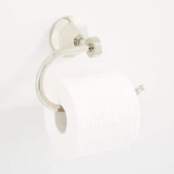 New π₯° Signature Hardware Key West Wall Mount Single Post Toilet Tissue Holder in Polished Nickel π