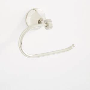 New 🥰 Signature Hardware Key West Wall Mount Single Post Toilet Tissue Holder in Polished Nickel 🎁 4 New 🥰 Signature Hardware Key West Wall Mount Single Post Toilet Tissue Holder in Polished Nickel 🎁 - Image 2