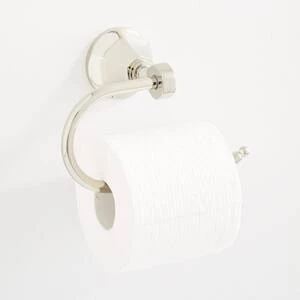New 🥰 Signature Hardware Key West Wall Mount Single Post Toilet Tissue Holder in Polished Nickel 🎁 5 New 🥰 Signature Hardware Key West Wall Mount Single Post Toilet Tissue Holder in Polished Nickel 🎁 - Image 3