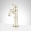 Discount ❤️ Signature Hardware St. Martin Single Handle Centerset Bathroom Sink Faucet in Brushed Nickel ✔️ -Signature Hardware Shop Query 1746