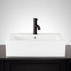 Deals ❤️ Signature Hardware Guerrero Vessel Mount Bathroom Sink in White 🌟