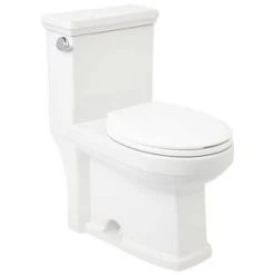 Promo π Signature Hardware Koenig 1.28 gpf Elongated One Piece Toilet in White π₯