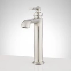 Best reviews of 💯 Signature Hardware Cooper Single Handle Vessel Filler Bathroom Sink Faucet in Brushed Nickel 🤩