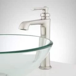 Best reviews of 💯 Signature Hardware Cooper Single Handle Vessel Filler Bathroom Sink Faucet in Brushed Nickel 🤩 -Signature Hardware Shop Query 1796
