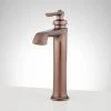 Best Pirce 🎉 Signature Hardware Cooper Single Handle Vessel Filler Bathroom Sink Faucet in Oil Rubbed Bronze 🤩