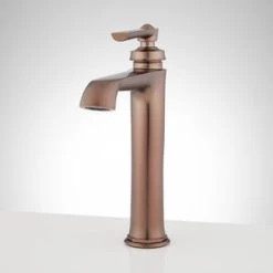 Best Pirce 🎉 Signature Hardware Cooper Single Handle Vessel Filler Bathroom Sink Faucet in Oil Rubbed Bronze 🤩