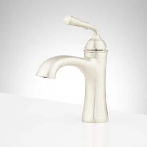 Deals π€© Signature Hardware Key West Single Handle Centerset Bathroom Sink Faucet with Pop-Up Drain Assembly in Brushed Nickel π 4 Deals π€© Signature Hardware Key West Single Handle Centerset Bathroom Sink Faucet with Pop-Up Drain Assembly in Brushed Nickel π - Image 2