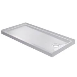 Coupon ✨ Signature Hardware 60 x 32 in. Rectangle Shower Base with Right Drain in White ⌛