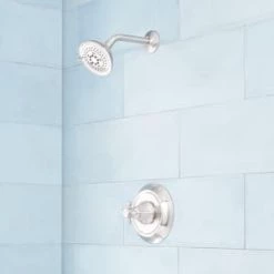 Best Pirce ✔️ Signature Hardware Boca Raton 1.8 gpm Shower Faucet Trim Only with Single Handle in Brushed Nickel 🤩 -Signature Hardware Shop Query 1886
