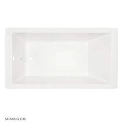 Hot Sale 😍 Signature Hardware Sitka 60 x 32 in. Drop-in Acrylic Soaker Bathtub with End Drain in White ⌛ -Signature Hardware Shop Query 189