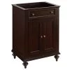 Discount 🎁 Signature Hardware Keller 24 in. Floor Mount Vanity in Dark Espresso 😍 -Signature Hardware Shop Query 1947