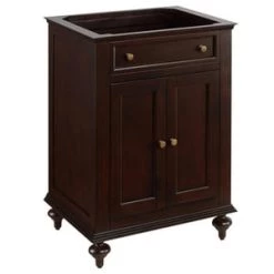 Discount 🎁 Signature Hardware Keller 24 in. Floor Mount Vanity in Dark Espresso 😍