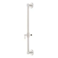Best Sale 😀 Signature Hardware Custom Showering 27 in. Traditional Slide Bar in Brushed Nickel ⭐