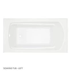 Brand new ✔️ Signature Hardware Bradenton 60 x 32 in. Soaker Alcove Bathtub with Left Drain in White 🔔 -Signature Hardware Shop Query 198
